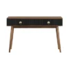 Amigo Veneer Wood Console Table Black/Walnut - Armen Living -HOMCOM Shop GUEST 74daef20 2d76 4192 aa3b 301d4c41566e