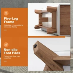 Costway 47'' TV Stand Media Entertainment Center Console W/ 2 Drawers Open Shelve -HOMCOM Shop GUEST 74ef0d05 cd82 4989 9428 a1633f70f8de