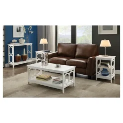 Omega End Table With Shelves - Breighton Home -HOMCOM Shop GUEST 768c033f 39c4 428b bbd9 3ad7c0c6b9e2