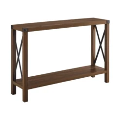 Sophie Rustic Industrial X Frame Entry Table - Saracina Home -HOMCOM Shop GUEST 769a81ac 9145 453b 9993 f274c3bd154a
