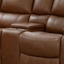 3pc Quinby Leather Power Sectional - Abbyson Living -HOMCOM Shop GUEST 770d10d7 dba0 45f1 b795 519b8c43bbe7