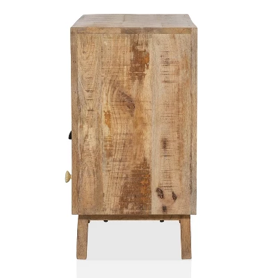 Serreno 6 Drawers Accent Cabinet Natural - Furniture Of America 4 Serreno 6 Drawers Accent Cabinet Natural - Furniture Of America - Image 2
