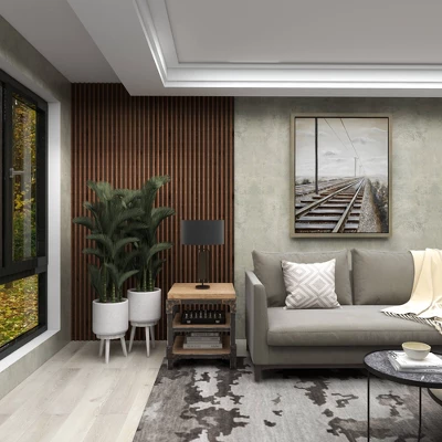 Industrial 3 Tier Side Table Brown - Olivia & May 15 Industrial 3 Tier Side Table Brown - Olivia & May - Image 13