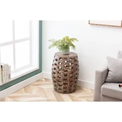 26" Hampton Side Table Weathered Walnut - Boraam 23 26" Hampton Side Table Weathered Walnut - Boraam -HOMCOM Shop GUEST 79cb6b3d cdc8 4942 9056 85843085c612