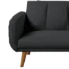 Adjustable Upholstered Sofa With Track Armrests And Angled Legs - Benzara -HOMCOM Shop GUEST 7b5101b4 0f5d 494b 8371 3fd5cbc5d9bd