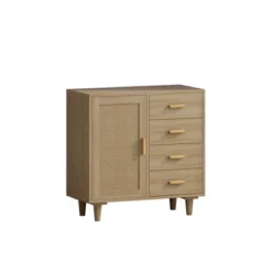 Wooden Cabinet With 4 Drawers And Rattan Decorative Doors, Natural - ModernLuxe 11 Wooden Cabinet With 4 Drawers And Rattan Decorative Doors, Natural - ModernLuxe -HOMCOM Shop GUEST 7c27b5ab 11e8 41f7 a4dd a7028d6a92e5