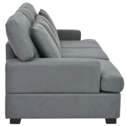 Modern Upholstered 3-Seat Sofa With 4 Pillows-ModernLuxe -HOMCOM Shop GUEST 7d4b2b44 697d 4d6b 9ae2 09410cd25a3b