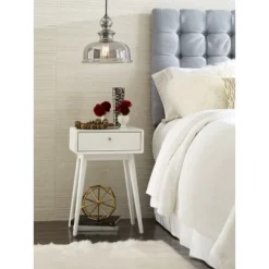 Rory One Drawer Side Table White - Adore Decor -HOMCOM Shop GUEST 7d5a5ca6 7da6 4b74 85f7 ad89cc0c074a