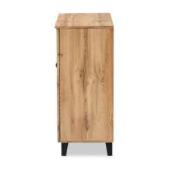 Coolidge Wood 1 Drawer Storage Cabinet Oak Brown - Baxton Studio -HOMCOM Shop GUEST 7e24ad47 7239 4d91 8b3d 27974b89b9a6
