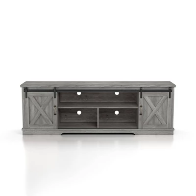 2pc Clander TV Stand And Bookcase Tower Set Vintage Gray Oak - HOMES: Inside + Out 13 2pc Clander TV Stand And Bookcase Tower Set Vintage Gray Oak - HOMES: Inside + Out - Image 11