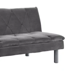 66" Cilliers Sofa Gray Velvet/Chrome Finish - Acme Furniture -HOMCOM Shop GUEST 7f26f425 4d1c 442d 8983 7414d85da837