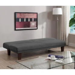 Delia Convertible Futon Sofa Microfiber - Room & Joy -HOMCOM Shop GUEST 7f29e290 a029 4e37 b031 37a5e7183ce5