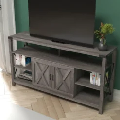 Emma And Oliver Modern Rustic Farmhouse Media Console Cabinet With Spacious Open And Closed Storage 15 Emma And Oliver Modern Rustic Farmhouse Media Console Cabinet With Spacious Open And Closed Storage -HOMCOM Shop GUEST 804036aa 9e5d 4117 a6a0 46af6f093acc