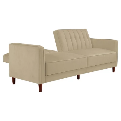 Isabella Tufted Transitional Futon - Room & Joy 4 Isabella Tufted Transitional Futon - Room & Joy - Image 2