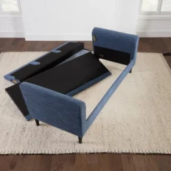 Clara Upholstered Curved Arm Sofa - Brookside Home -HOMCOM Shop GUEST 81a54e74 3aa5 4feb adb2 072582ade3d0