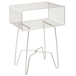 MDesign Modern Farmhouse Home Decor End Table, Wire Grid Storage Shelf -HOMCOM Shop GUEST 82e4d276 3726 447f b3a7 572f7a73c0b6