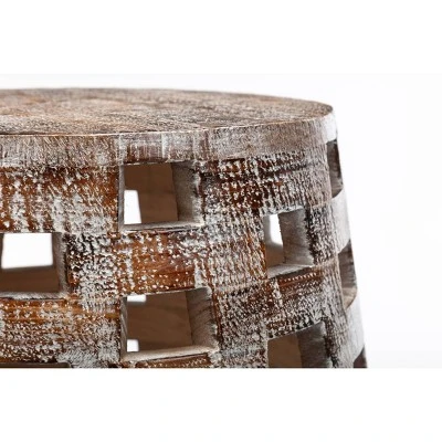 26" Hampton Side Table Weathered Walnut - Boraam 5 26" Hampton Side Table Weathered Walnut - Boraam - Image 3