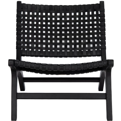 Luna Leather Woven Accent Chair - Safavieh 13 Luna Leather Woven Accent Chair - Safavieh - Image 11
