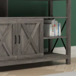 Emma And Oliver Modern Rustic Farmhouse Media Console Cabinet With Spacious Open And Closed Storage 16 Emma And Oliver Modern Rustic Farmhouse Media Console Cabinet With Spacious Open And Closed Storage -HOMCOM Shop GUEST 83ab4c2e e55a 400b 9875 e4c194f711d3