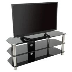 Cable Management And TV Stand For TVs Up To 60" -HOMCOM Shop GUEST 8572feda 3490 4118 8e81 d0af7888728c