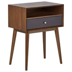 Calvin Side Table Brown - Adore Decor