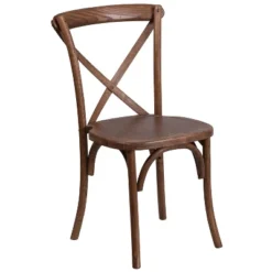 Merrick Lane Davisburg Stackable Wooden Cross Back Bistro Dining Chair -HOMCOM Shop GUEST 873c18a1 b6b0 46e4 a3d6 a5fc02c89f14