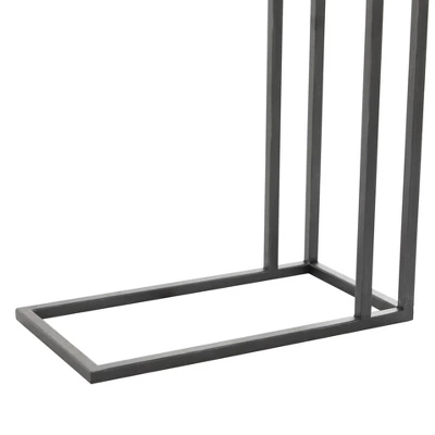 Rustic Metal Accent C-Table Brown - Olivia & May 5 Rustic Metal Accent C-Table Brown - Olivia & May - Image 3