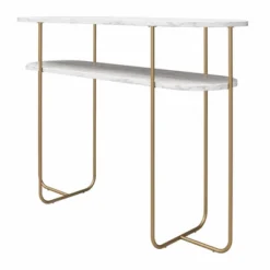 Athena Console Table White Marble - Novogratz -HOMCOM Shop GUEST 875ada85 0b02 4ad1 9114 f3ce69f568cd