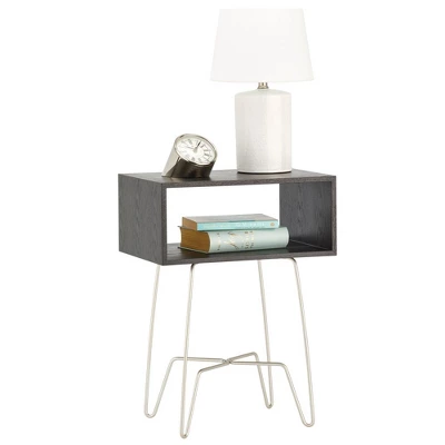 MDesign Modern Farmhouse Home Decor End Table With Fabric Drawer 8 MDesign Modern Farmhouse Home Decor End Table With Fabric Drawer - Image 6