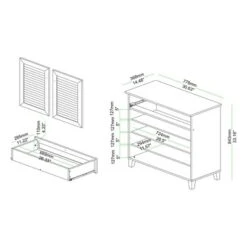 Coolidge Wood 1 Drawer Storage Cabinet Oak Brown - Baxton Studio -HOMCOM Shop GUEST 8b80dec4 5c90 444b 8782 79ceea8383cd