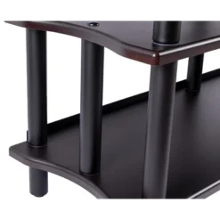 Monolith Double-Wide 3-Tier AV Stand Espresso 300LBS Weight Capacity Per Shelf Organize And Display AV Components Home Theater Or Entertainment System -HOMCOM Shop GUEST 8baee396 b612 43d7 b964 9411e3699756