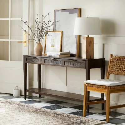 East Bluff Woven Drawer Console Table - Threshold™ Designed With Studio McGee 3 East Bluff Woven Drawer Console Table - Threshold™ Designed With Studio McGee