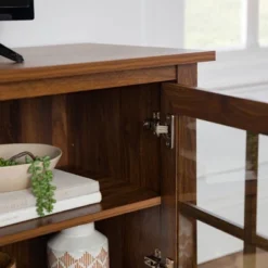 Tasi Transitional Farmhouse Glass Window Pane Door With Electric Fireplace TV Stand For TVs Up To 80" - Saracina Home -HOMCOM Shop GUEST 8c7abe5e 7b84 483d 8b6c e693527293a4