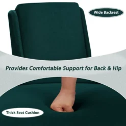 Costway 2PCS Velvet Accent Chair Single Sofa Chair Leisure Chair With Wood Frame -HOMCOM Shop GUEST 8cdce782 f061 49a1 9cfc 49b3cf96c9f8