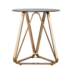 Tainbin Round End Table Champagne - Aiden Lane -HOMCOM Shop GUEST 8d18023d 460f 4e63 9389 e99730249664