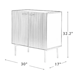 Knossos 30" Tall 2-Door Accent Storage Cabinet With Metal Legs | KARAT HOME -HOMCOM Shop GUEST 8d49651e d762 4d06 ada8 e93ccfcc05b3