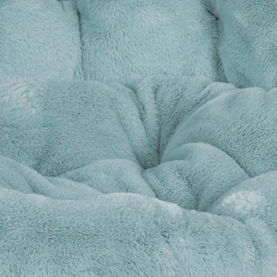 Flash Furniture Gwen 38" Oversize Portable Faux Fur Folding Saucer Moon Chair For Dorm And Bedroom 7 Flash Furniture Gwen 38" Oversize Portable Faux Fur Folding Saucer Moon Chair For Dorm And Bedroom - Image 5