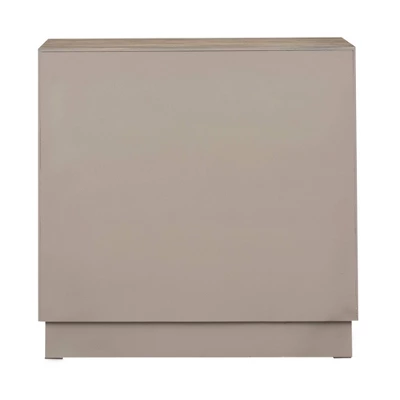 Rox Floral Patterned 2 Door Storage Cabinet Natural Gray/Black - Treasure Trove 5 Rox Floral Patterned 2 Door Storage Cabinet Natural Gray/Black - Treasure Trove - Image 3