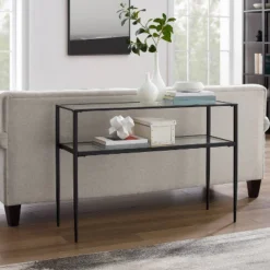 Ashton Console Table Matte Black - Crosley -HOMCOM Shop GUEST 8eab374e 0f51 4c36 a0cc e83ee428d1b8