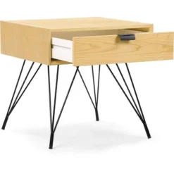 Newell Side Table Natural - Adore Decor -HOMCOM Shop GUEST 8f4bc1c0 0a9d 4e47 86c3 d77cc76551d4