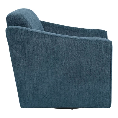 Cassie Swivel Arm Chair Navy - OSP Home Furnishings 4 Cassie Swivel Arm Chair Navy - OSP Home Furnishings - Image 2