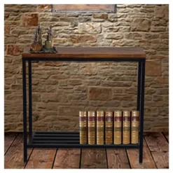 Conroy Console Chestnut/Black - Carolina Forge