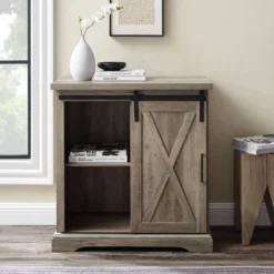 Tertia Industrial Accent Cabinet With Sliding X Barn Door - Saracina Home 19 Tertia Industrial Accent Cabinet With Sliding X Barn Door - Saracina Home -HOMCOM Shop GUEST 91cbd7bd 1a47 457c aba7 b2aeb362086b