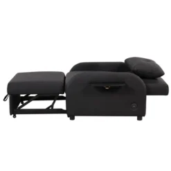 3 In 1 Pull Out Sleeper Sofa With 2 Wing Table And USB Charge-ModernLuxe 22 3 In 1 Pull Out Sleeper Sofa With 2 Wing Table And USB Charge-ModernLuxe -HOMCOM Shop GUEST 92783eb6 db54 47b2 99c8 b8bbb14b243f