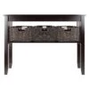 Morris Console Table With Baskets Espresso/Chocolate - Winsome 2 Morris Console Table With Baskets Espresso/Chocolate - Winsome -HOMCOM Shop GUEST 92ebe98c a3d3 476a 8b81 89da8f7a76d8