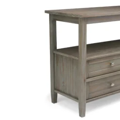 48" Norfolk Solid Wood Console Sofa Table - Wyndenhall -HOMCOM Shop GUEST 942706c8 1c6b 404b b9cb 475fe33222f0