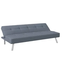Colette Convertible Futon Sofa Bed Light Gray - Serta -HOMCOM Shop GUEST 9467fdd2 3734 4459 bc14 2ead2419ecc8