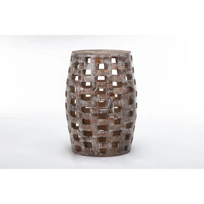 26" Hampton Side Table Weathered Walnut - Boraam 6 26" Hampton Side Table Weathered Walnut - Boraam - Image 4