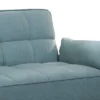 Tufted Stitching Fabric Sofa Bed With Splayed Legs Blue - Benzara -HOMCOM Shop GUEST 954220d6 9ade 4efe 97d2 2573b33922a6