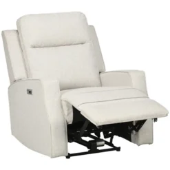 HOMCOM Electric Power Recliner Armchair With USB Charging Station, Sofa Recliner With Linen Upholstered Seat And Retractable Footrest, Cream White 9 HOMCOM Electric Power Recliner Armchair With USB Charging Station, Sofa Recliner With Linen Upholstered Seat And Retractable Footrest, Cream White -HOMCOM Shop GUEST 95ab09e5 200f 4418 9b34 1b4229323208